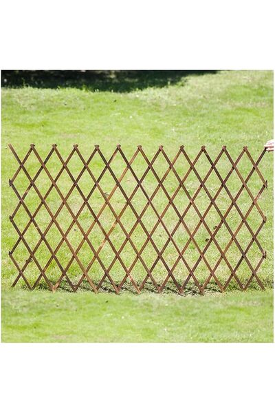 LINGWEI Expandable Wooden Garden Fence by
