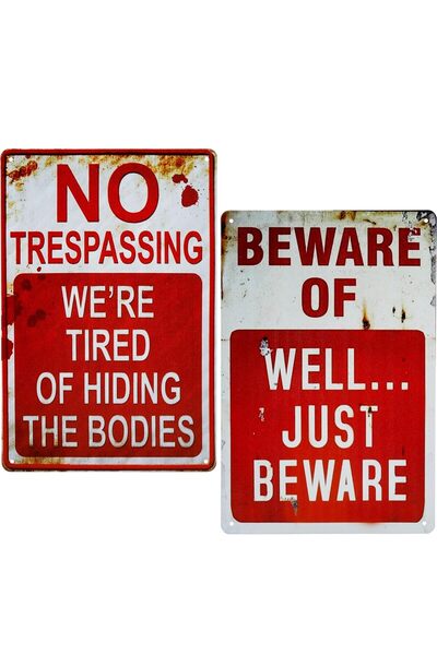 Generic احذر من البئر، فقط احذر من اللافتة المعدنية