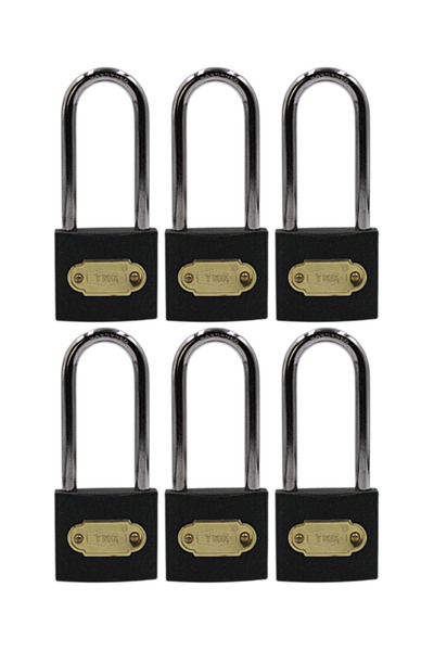 YMK KİLİT Ymk Padlock Long Gray 1 Pack (6 Pieces) 50 mm