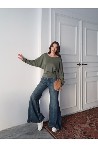 Mars Kayık Yaka Modal Kumaş Bluz