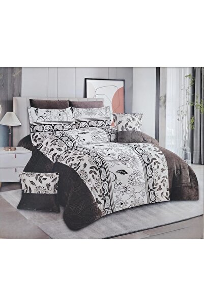 anje مفرش نفرين شتوي مخمل حشو كامل فخم لنوم هادئ ومريح 240*260 سم