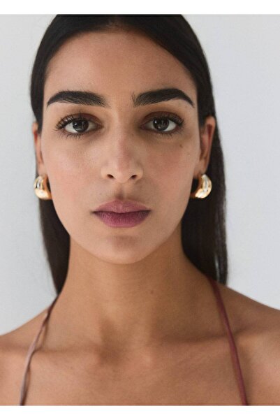 MANGO Woman Çiçekli straplez elbise