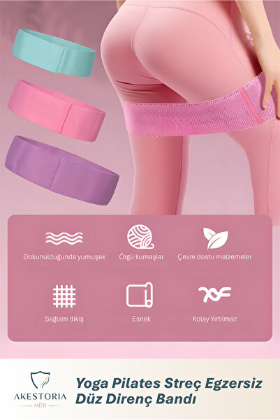 Akestoria Med Ev Spor Antreman Bandı, Fitness Pilates Squat Yoga & Pull Up Eg...