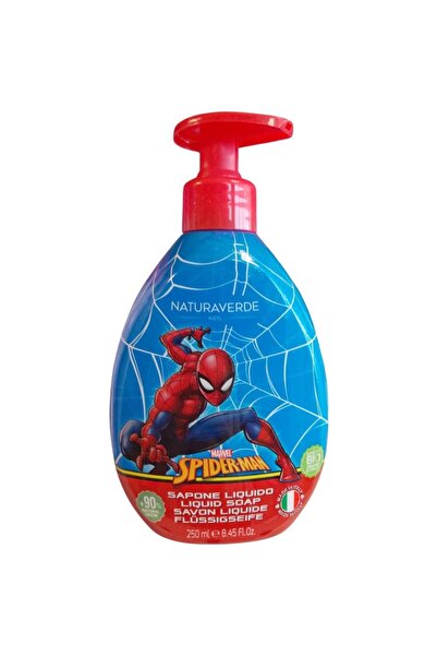 Naturaverde Set of 2 x Kids Spider-Man Liquid Soap, for Children, 250 ml