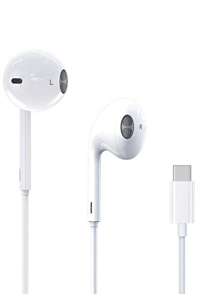Generic سماعات رأس سلكية كومبي USB-C بيضاء
