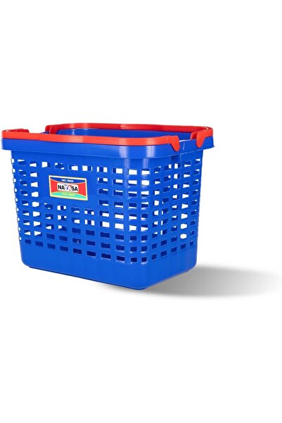 Nayasa Shopping Basket, Lightweight Versatile Grocery Basket - Blue