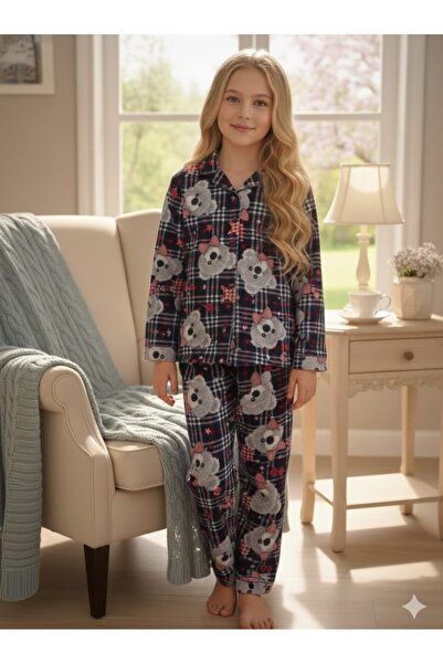 BEGONYA BEBECE KIDS SET PIJAMĂ PENTRU FETE 100% SUET