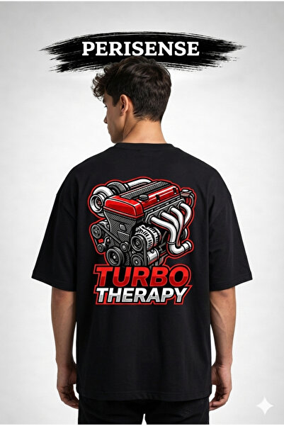 PERISENSE Unisex Fierce Jdm Printed Premium Combed Cotton Oversized T-Shirt