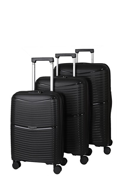 MÇS Baggaj Unisex Polipropilen Kırılmaz 360°C 4 Adet Çift Döner Teker Extra K...