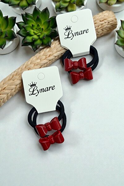 Lynare Red Bow 2-Pack Elastic Buckle School Buckle Tie Buckle