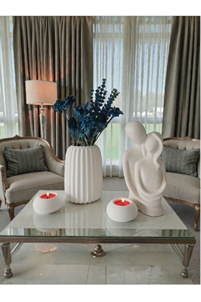 The Motellas Διακοσμητικό Σετ Βάζας/Κηροπήγιο Μοντέρνου Σχεδιασμού /Διακόσμησ...