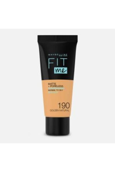 Maybelline New York Fit Me Matte + Poreless Foundation With Clay - N 190 - Go...