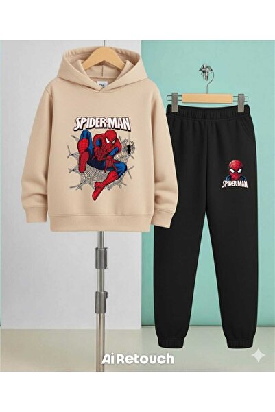 Nice Clothes طقم رياضي للأطفال بغطاء للرأس للجنسين مطبوع عليه عبارة 'الرجل ال...