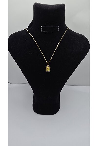 ahsenaksesuar2025 Stainless Steel Gold Color Butterfly Chain Baguette Model Y...