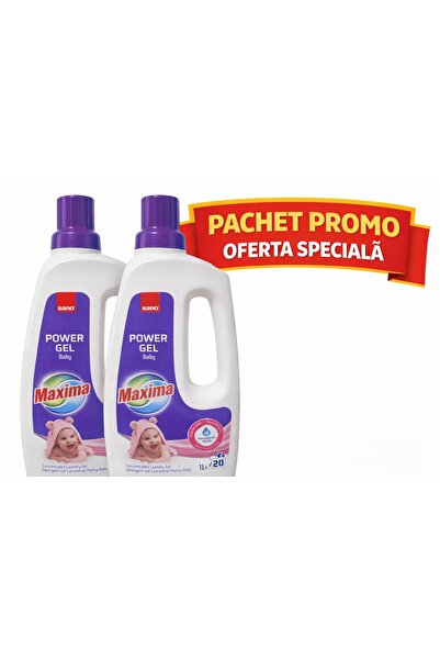 Sano Maxima Baby Gel Detergent Promo Package – 2 x 1 L (40 washes)