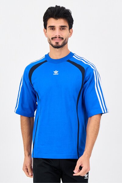 adidas Men Sportswear Fit 3/4 Sleeve Outdoor T-Shirt, Blue