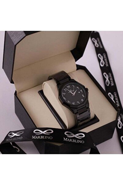marblino Men's Watch Steel with Arabic Numbers