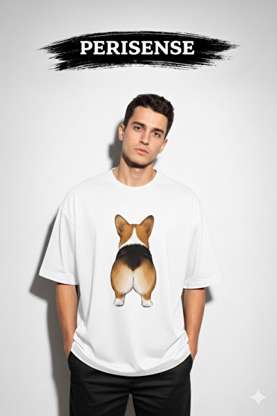 PERISENSE Unisex Epic Cute Printed Premium Combed Cotton Oversized T-Shirt