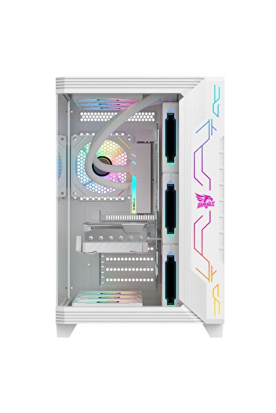 gameagle STORM BİLGİSAYAR KASASI / 850W + 80 POWER / 360 MM SIVI SOĞUTMA DERECELİ (BEYAZ)