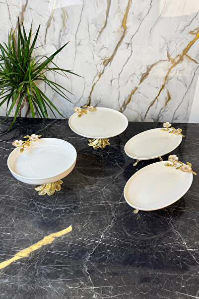 MAY HOME Laleza Sofra Sunum Servis Seti 4 Parça