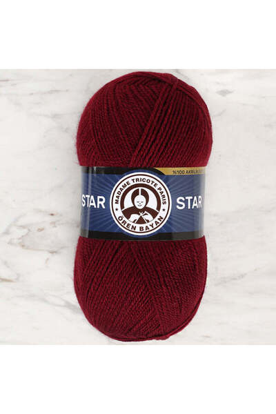 Ören Bayan STAR Bordo El Örgü İpi (3 Adet) - Renk: 035