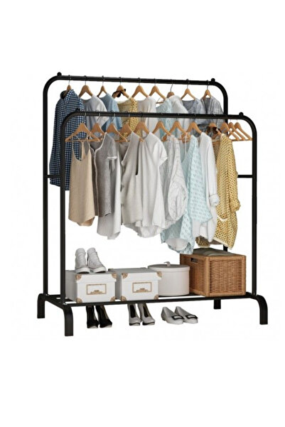 stuffix Stuffix® Double Clothes Organizer with Shoe Rack – Smart Order and Space