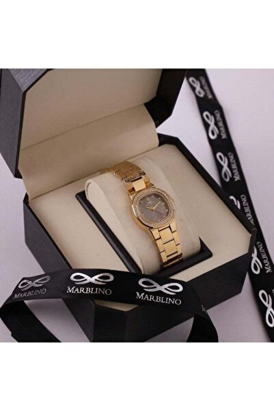 marblino Women's Wristwatch Steel with Zircon Stones