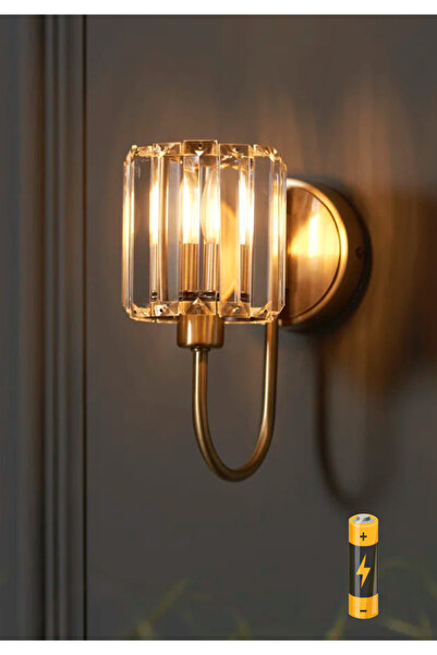 burenze Modern Tasarım Crystalize Kristal Taşlı Kablosuz Aç Kapa Butonlu Pill...