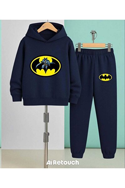 Nice Clothes Παιδικό Σετ Φόρμας με Κουκούλα UNISEX BETMEN PRINT