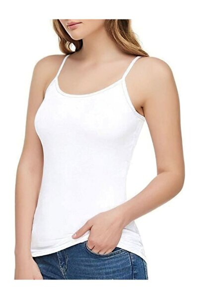 Tutku Elit kit iç giyim 6'lı Modal Pamuk Penye İnce Askılı Kadın Atlet