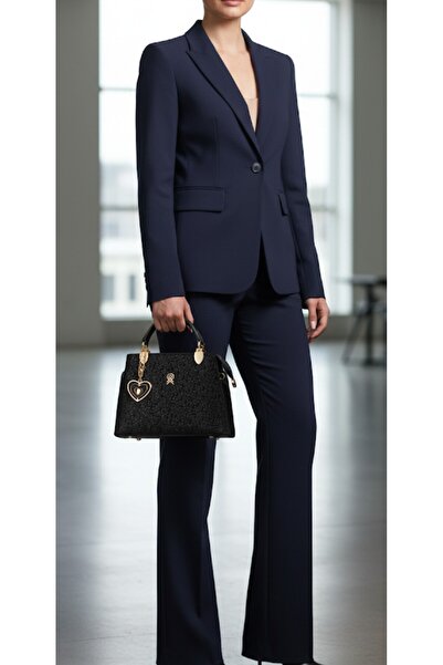 eflanmoda حقيبة نسائية خاصة للمناسبات مكونة من قسمين مع إكسسوارات