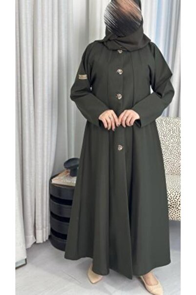 DOUBLE1WAN Elegant plain linen fabric with practical, stylish buttons