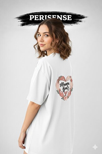 YRN COLLECTION Tricou oversize unisex din bumbac pieptănat premium, cu imprim...