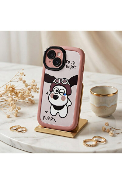 OSG iPhone 13 Compatible 3D Character Cat Pattern Shock-Absorbing Case with C...