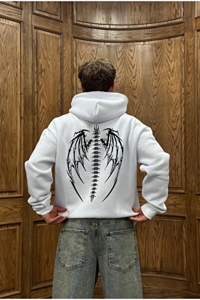 cezstudio Cez Dragon Taşlı Oversize Hoodie