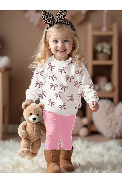 MİLANA MODA طقم ملابس علوية وسفلية للفتيات موسمي