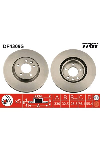 TRW Disc de frână față