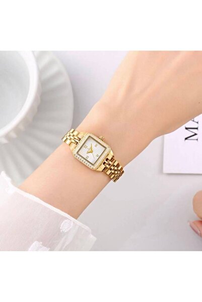 LV LEFAN Women's Zircon Waterproof Watch with Luxury Box