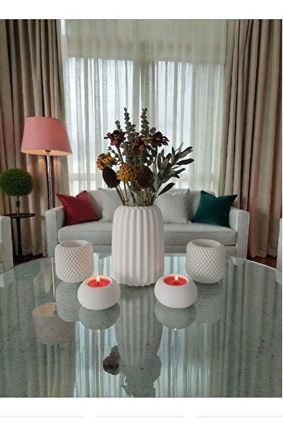 The Motellas Decorative Modern Design Vase/Candle Holder Set /Living Room Off...