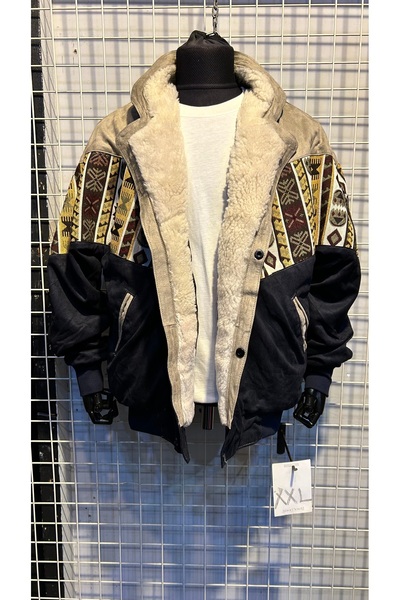 Aztek VİNTAGE KÜRKLÜ OVERSİZE MONT