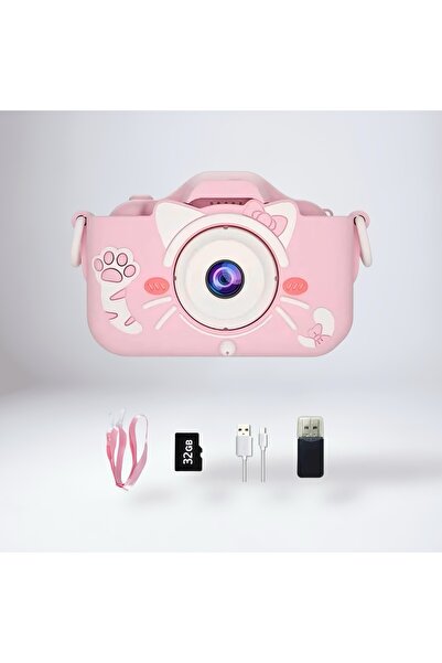Universul Jucăriilor Cameră foto digitală roz pentru copii, design jucăuș, re...