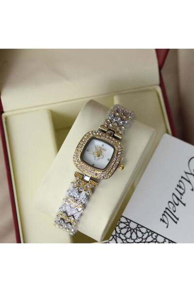 marblino Women's Watch with Zircon Stones