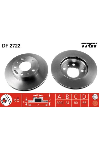 TRW Disc de frână DF2722