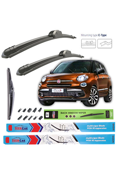TEAMCAR Ștergătoare de parbriz Fiat 500L (199, CFA) 2012-2022 - Set complet