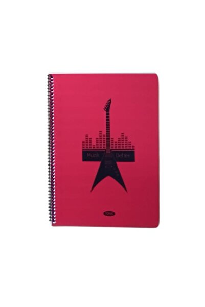 Tokaç دفتر موسيقى A4 بغطاء حلزوني من البولي بروبيلين 40 Yp-جيتار إلكتروني أحمر