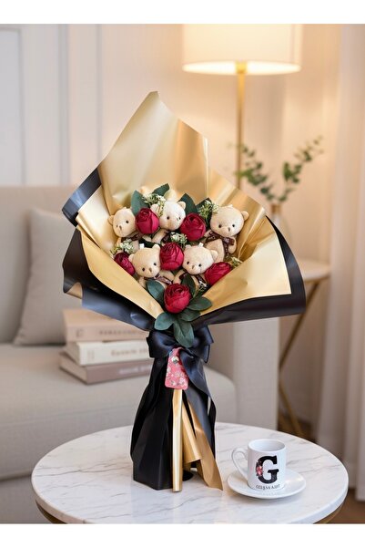 MARJİNAL DESİGNS Doğum günü Sevgililer günü özel günler için hediye ayıcık çi...