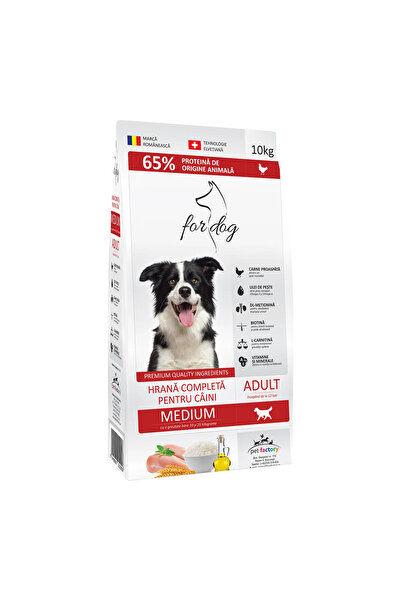 For Dog Poultry Power: Балансирана суха храна за кучета от средни породи – 10 кг