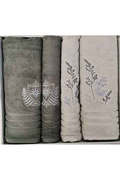 Özdilek Soft Leaf Best Set - Σετ Πράσινο Βαμβακερό Μπάνιο