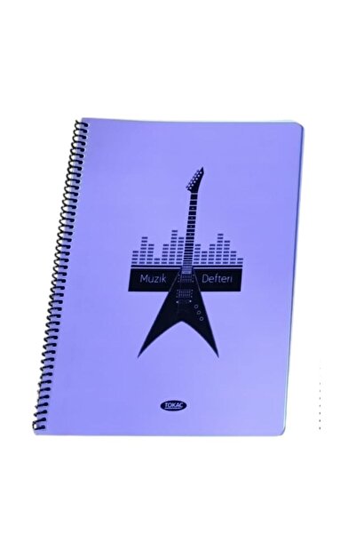 Tokaç A4 Music Notebook Spiral Pp Cover 40 Yp-Purple Electronic Guitar