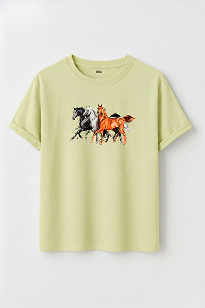 noetr Unisex Free Horses Graphic Printed 100% Cotton Premium Streetwear T-Shirt